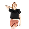 Damen Crop T-Shirt MOVE Rosa / XS kaufen -  PicSil Oberteile Damen  - Fitness Onlineshop