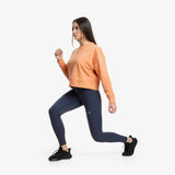 Damen Jersey Stretch Crop Sweatshirt kaufen -  PicSil Oberteile Damen  - Fitness Onlineshop
