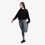 Damen Jersey Stretch Crop Sweatshirt kaufen -  PicSil Oberteile Damen  - Fitness Onlineshop