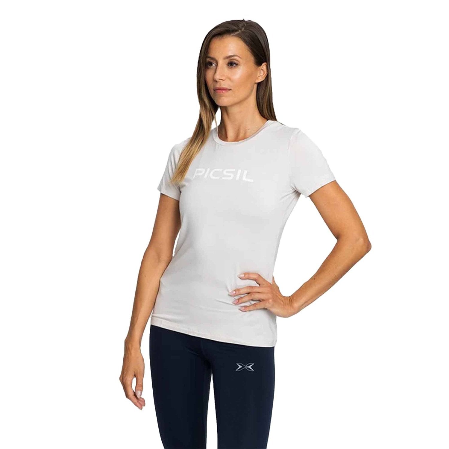 PicSil Damen Sport T-Shirt (Tee Core 0.2) Beige kaufen bei HighPowered.ch