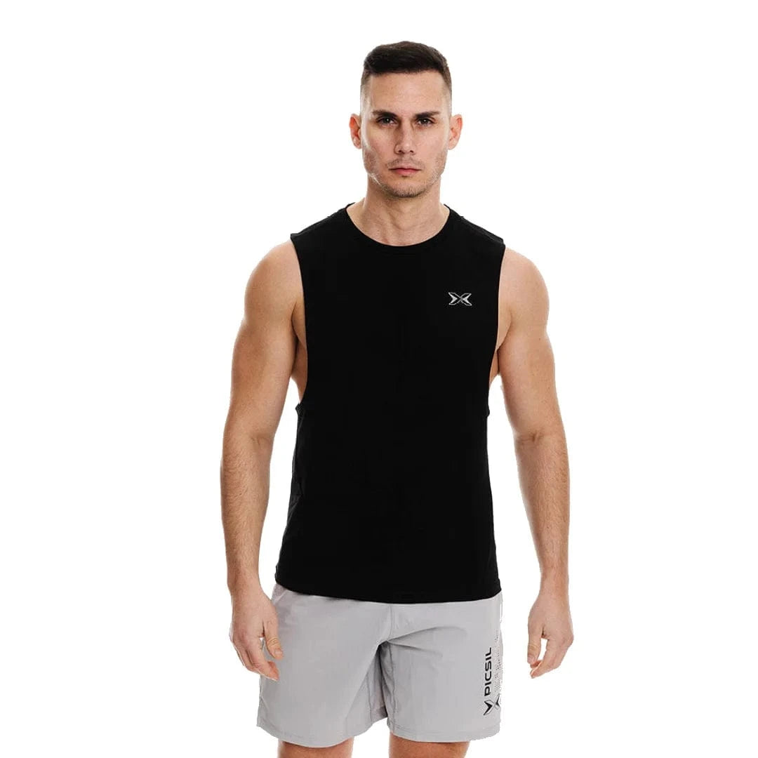 Herren Tank Top Schwarz / S kaufen -  PicSil Oberteile Herren  - Fitness Onlineshop