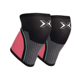 Buy Hex Tech Knee Sleeves 7 mm (Pair) Pink / S - PicSil Knee Sleeves - Online Fitness Store