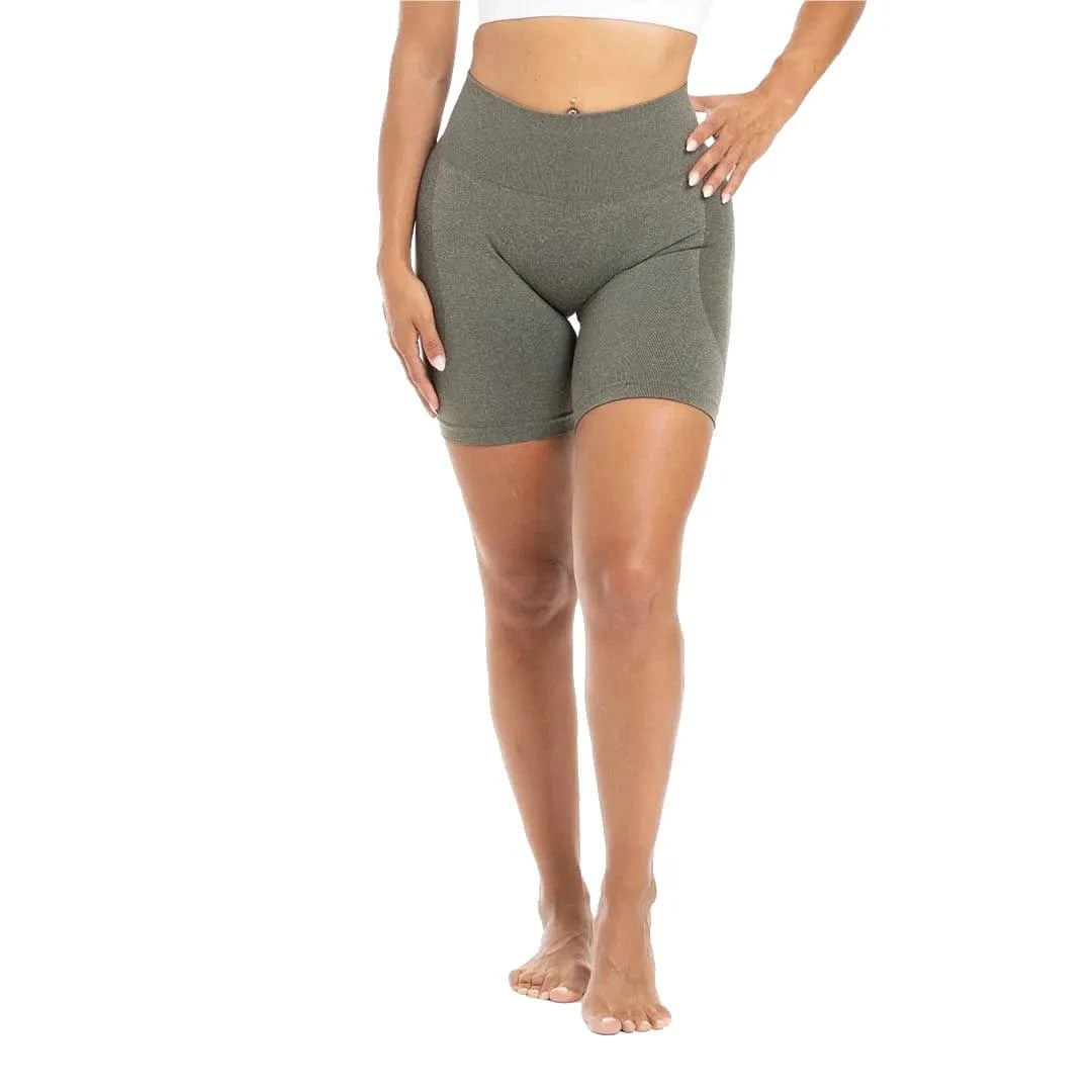 Seamless Damen Shorts (Bodyfit) Grün / S kaufen -  PicSil Unterteile Damen  - Fitness Onlineshop