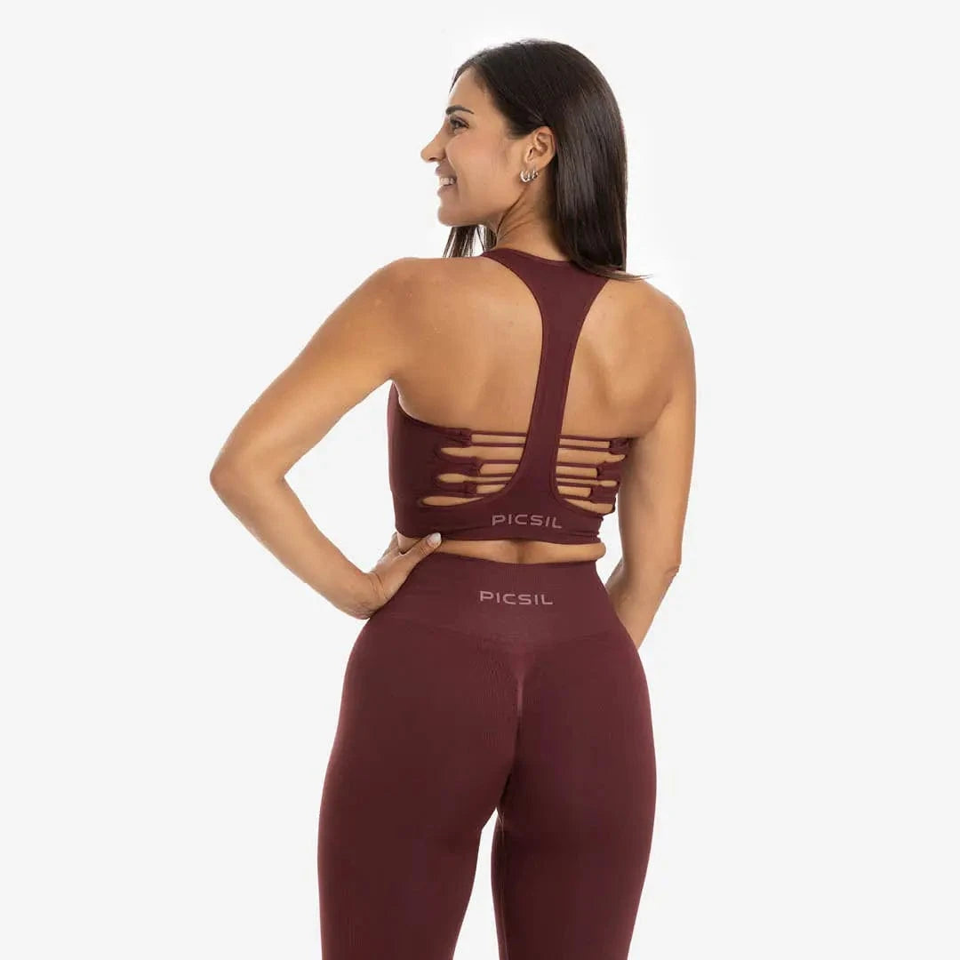 Buy the Seamless Support Sports Bra - PicSil Women's Tops - Fitness Online Store