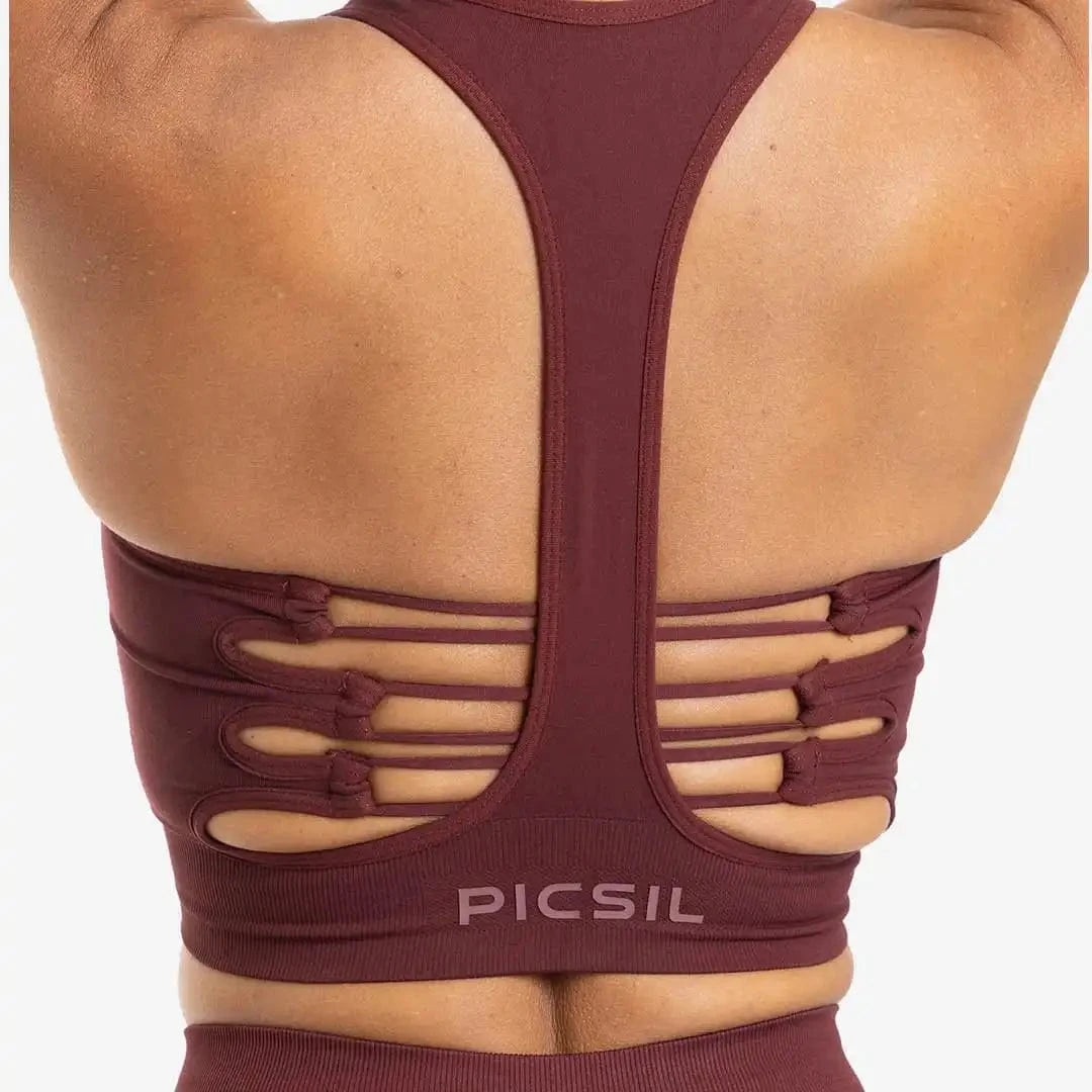 Buy the Seamless Support Sports Bra - PicSil Women's Tops - Fitness Online Store
