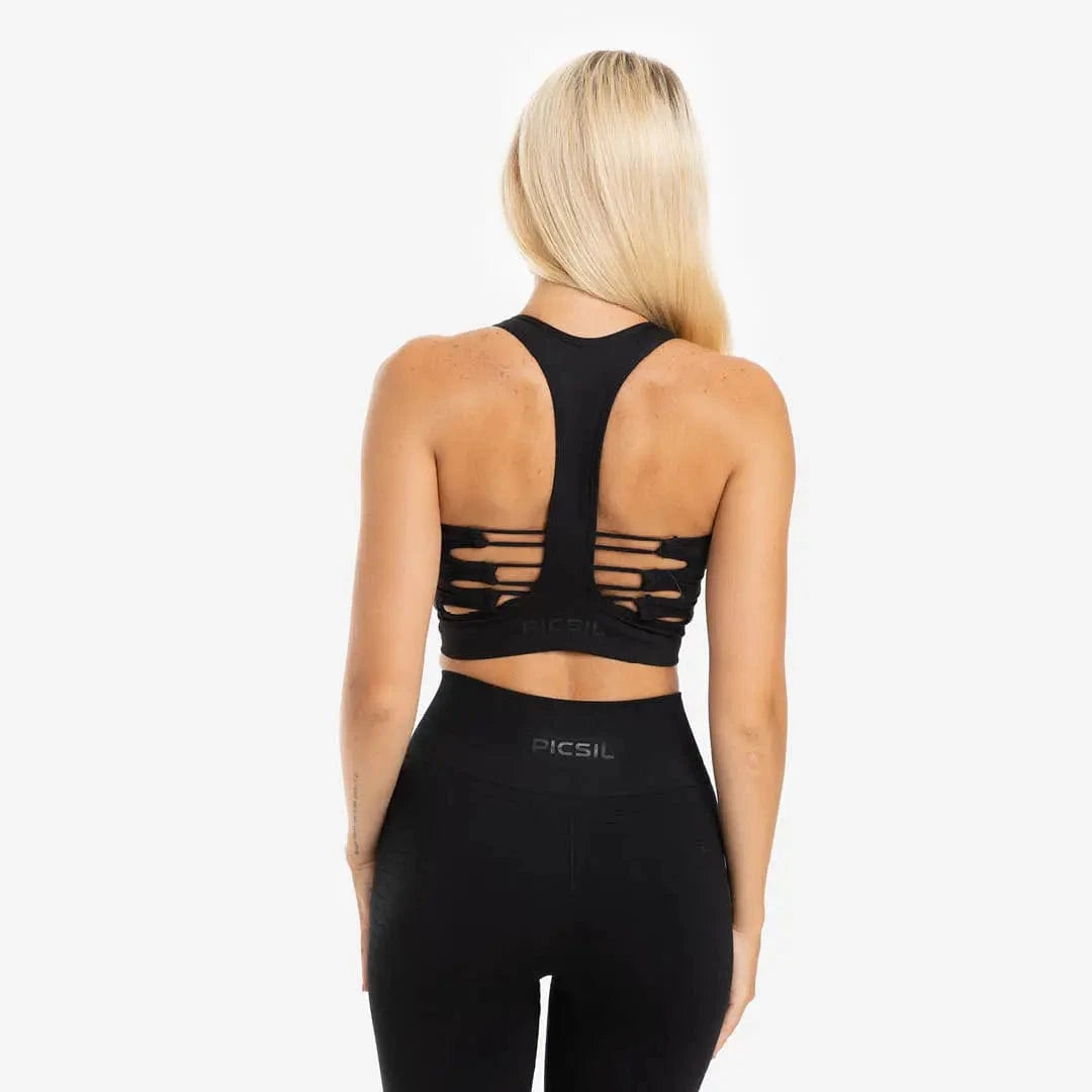 Buy the Seamless Support Sports Bra - PicSil Women's Tops - Fitness Online Store
