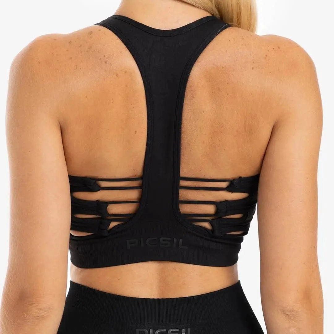 Buy the Seamless Support Sports Bra - PicSil Women's Tops - Fitness Online Store