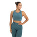 Seamless Trainingstop Damen Blau / S kaufen -  PicSil Oberteile Damen  - Fitness Onlineshop