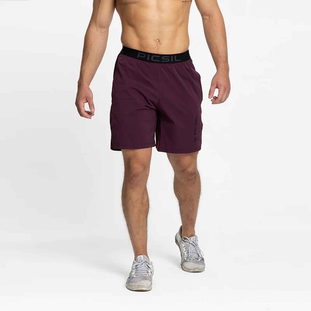 PicSil Shorts Premium Man 0.1 (Kurze Sporthose) Bordeaux kaufen bei HighPowered.ch