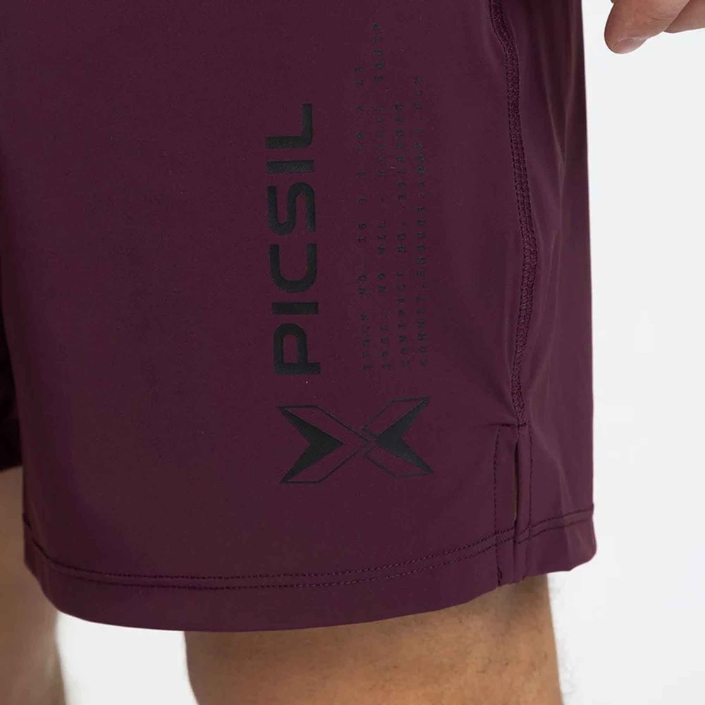 PicSil Shorts Premium Man 0.1 (Kurze Sporthose) Bordeaux kaufen bei HighPowered.ch