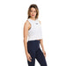 Sportliches Damen-Crop-Top Weiss / S kaufen -  PicSil Oberteile Damen  - Fitness Onlineshop