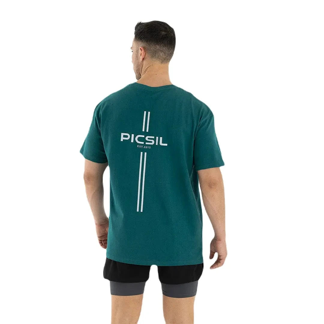 Urban Oversize T-Shirt (Bio-Baumwolle) Blau / S kaufen -  PicSil Oberteile Herren  - Fitness Onlineshop