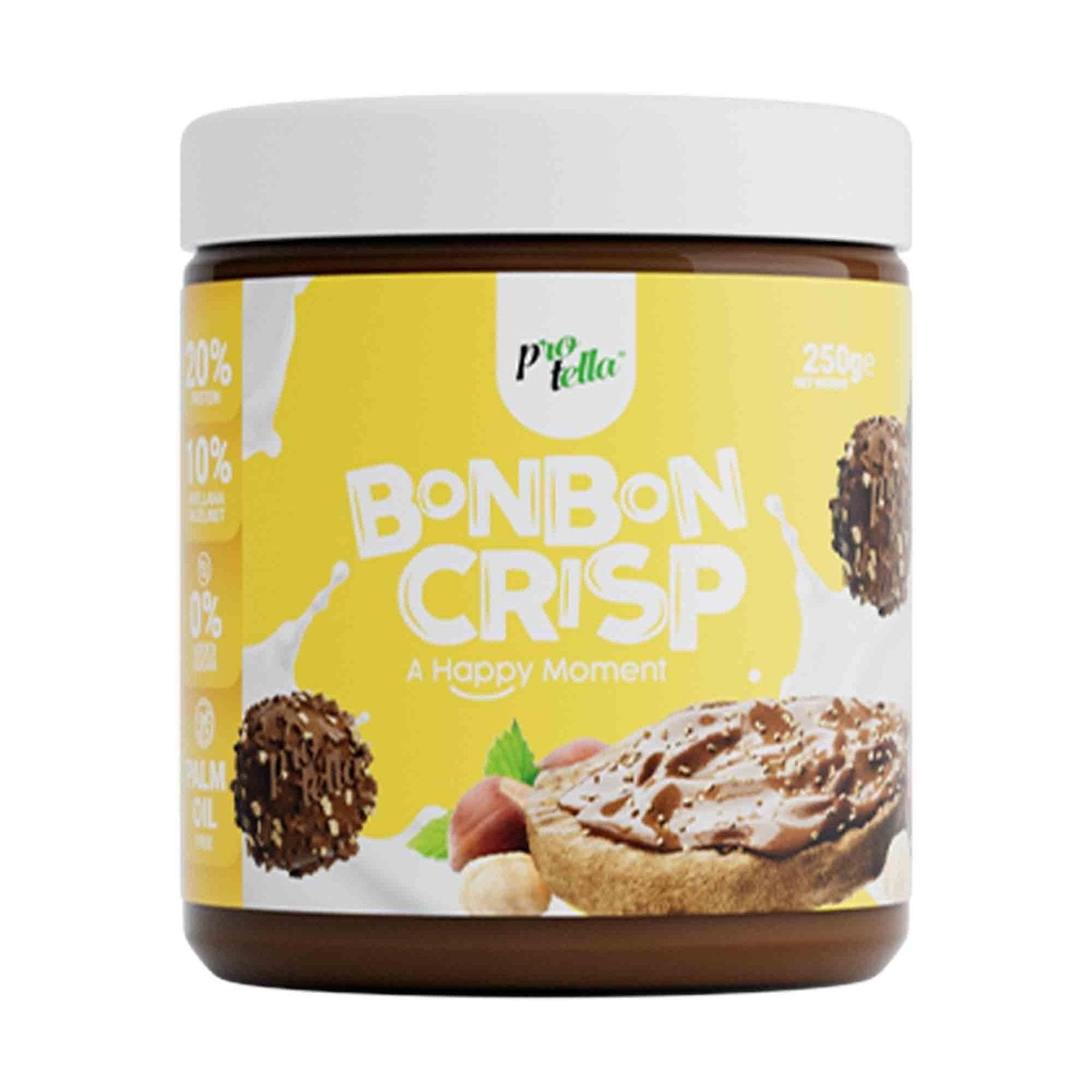 Protella BonBon Crisp Protein Cream (Protein-Brotaufstrich) Chocolate and Hazelnut kaufen bei HighPowered.ch