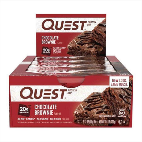 Achetez les barres protéinées Quest Nutrition Protein Riegel 12 x 60 g Chocolate Brownie sur HighPowered.ch