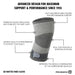 Rehband QD Knitted Knee Sleeve (Ganztages-Kniebandage) Grau kaufen bei HighPowered.ch
