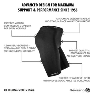Rehband QD Thermal Shorts 1.5 mm kaufen bei HighPowered.ch