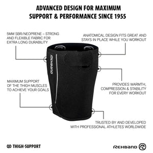 Rehband QD Thigh Support 5 mm Schwarz kaufen bei HighPowered.ch