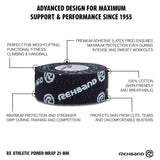 Rehband RX Athletic Power-Wrap 25 mm x 3 Rollen (Gewichtheberband) Schwarz kaufen bei HighPowered.ch
