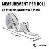 Rehband RX Athletic Power-Wrap 25 mm x 3 Rollen (Gewichtheberband) Weiss kaufen bei HighPowered.ch