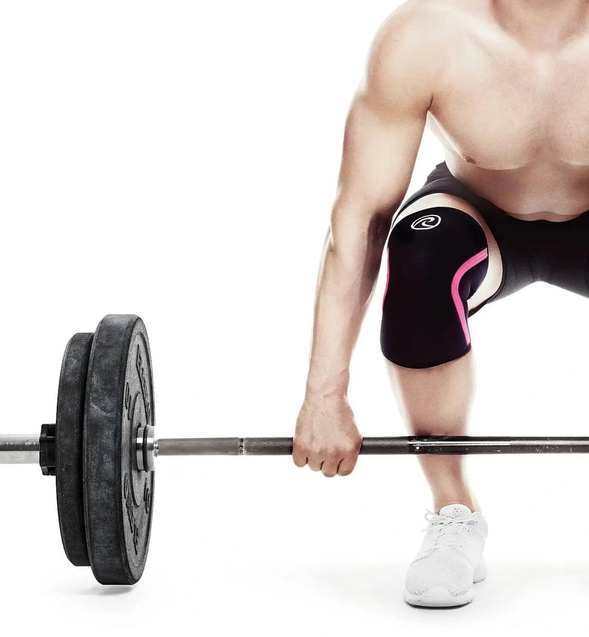 Acquista la ginocchiera Rehband RX Knee Sleeve 7 mm (ginocchiera) rosa-nera su HighPowered.ch