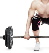 Acquista la ginocchiera Rehband RX Knee Sleeve 7 mm (ginocchiera) rosa-nera su HighPowered.ch