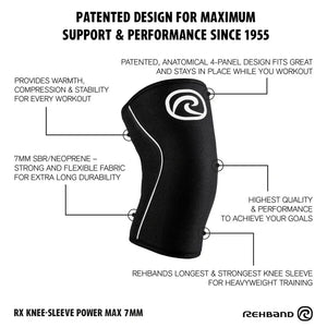Rehband RX Knee Sleeve Power Max 7 mm kaufen bei HighPowered.ch