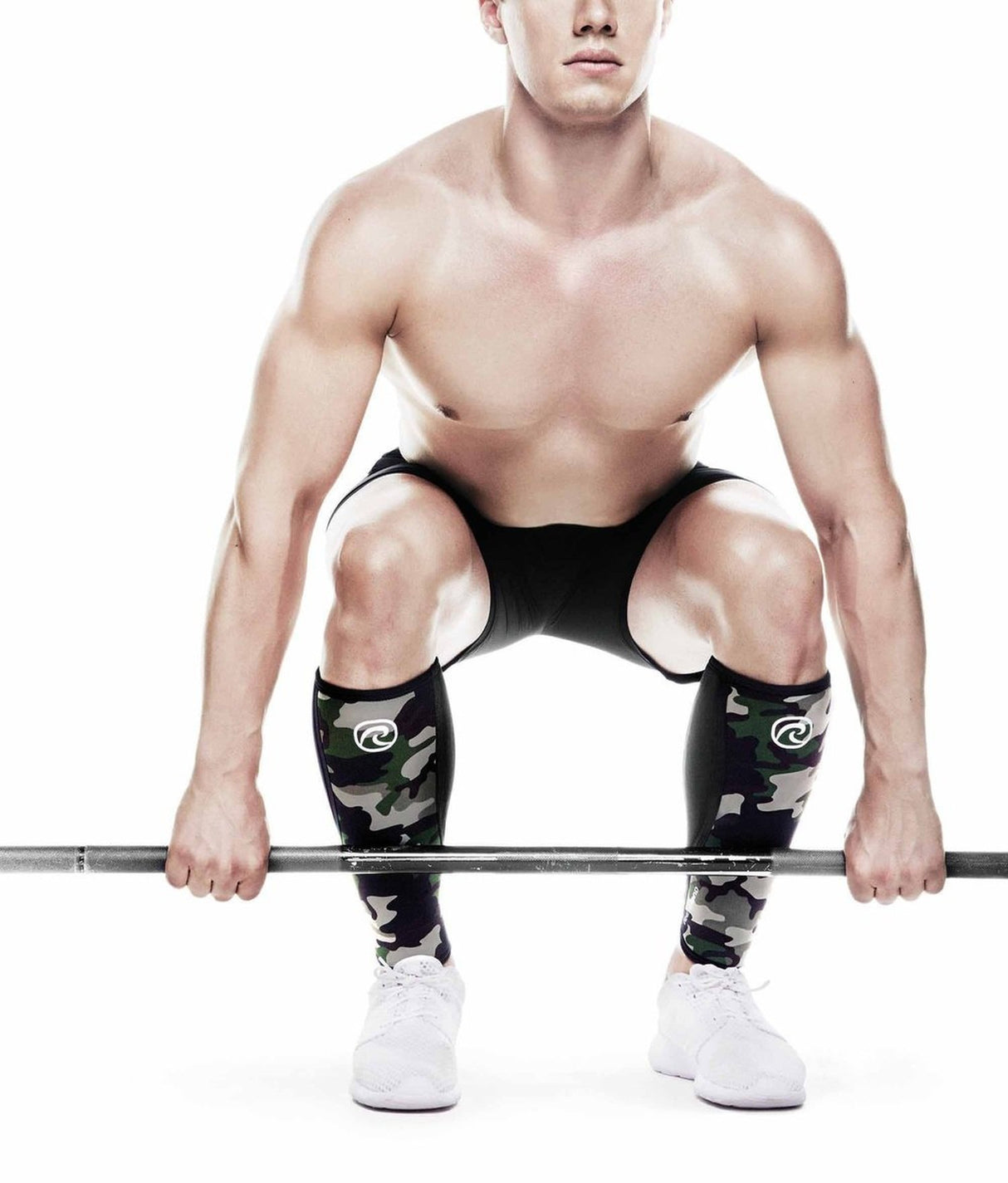 Acheter la genouillère Rehband RX Shin & Calf Sleeve 5 mm (protection du tibia) Camo sur HighPowered.ch