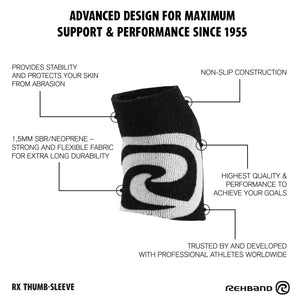 Rehband RX Thumb Sleeves 1.5 mm (Daumenbandagen Paar) Schwarz kaufen bei HighPowered.ch