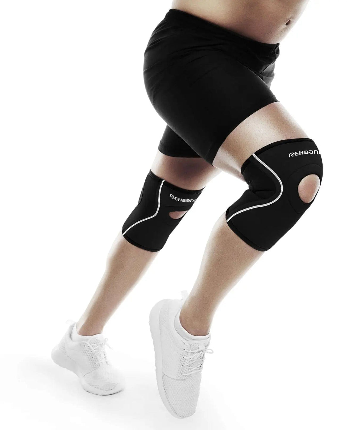 Rehband UD Knee Sleeve Patella Open Schwarz kaufen bei HighPowered.ch