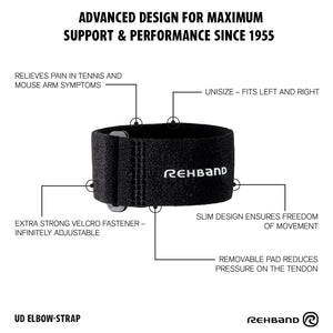 Rehband UD Tennis Elbow Strap Schwarz kaufen bei HighPowered.ch