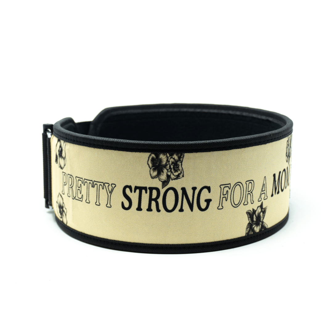 Pretty Strong for a Mom by Arielle Loewen 4" Weightlifting Belt kaufen -  RK Industries Official Lifting Belts of USAW  - Fitness Onlineshop