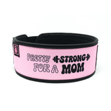 Pretty Strong for a Mom by Arielle Loewen 4" Weightlifting Belt kaufen -  RK Industries Official Lifting Belts of USAW  - Fitness Onlineshop