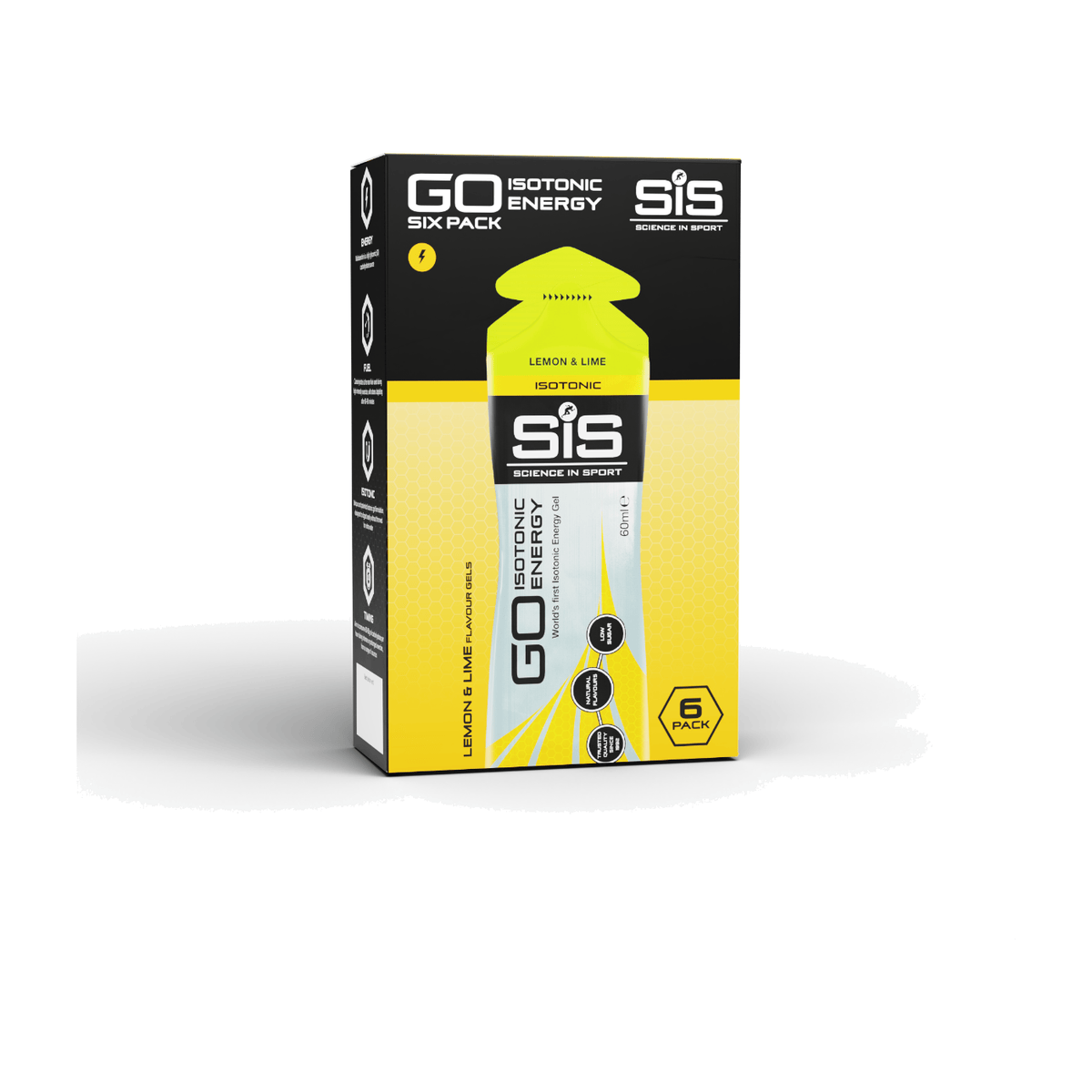 SIS GO Isotonic Energy Gel 6 x 60 ml / Lemon & Lime kaufen -  Science in Sport Energy Gels  - Fitness Onlineshop