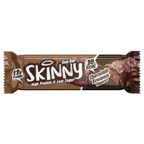 Acheter des barres protéinées Skinny 60 g / Brownie au chocolat - Barres protéinées végétaliennes - Boutique en ligne de fitness