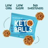 Achetez les blondies au beurre de cacahuète de 25 g « Keto Ball Snack » de The Protein Ball Co sur HighPowered.ch