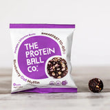 Achetez les boules protéinées et vitaminées « Protein + Vitamin Balls » (Breakfast To-Go) de The Protein Ball Co, 10 x 45 g, saveur muffin aux myrtilles et à l'avoine, sur HighPowered.ch