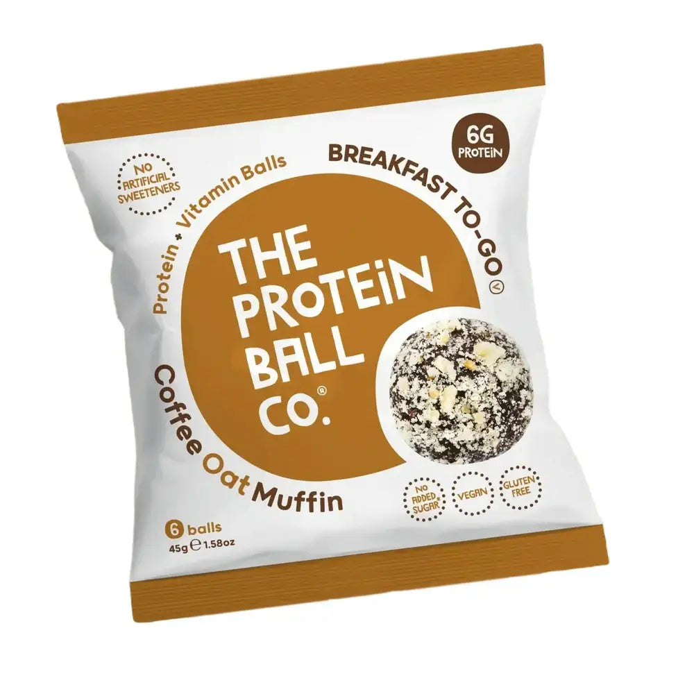 Acheter les boules protéinées et vitaminées « Breakfast To-Go » (45 g, saveur muffin au café et à l'avoine) de The Protein Ball Co sur HighPowered.ch