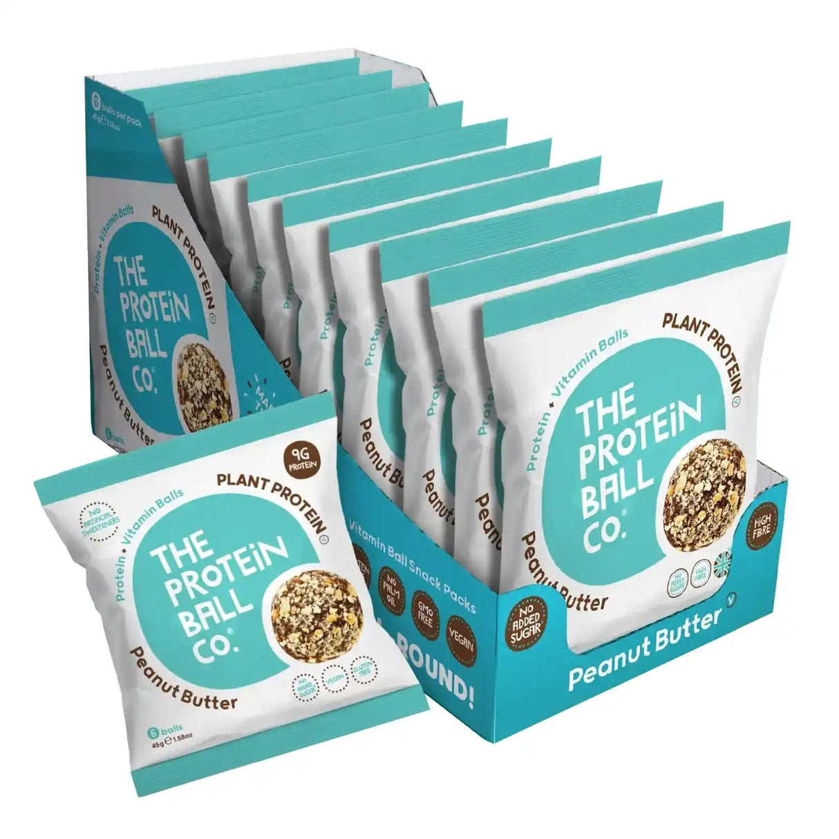 Acquista le palline proteiche vegane The Protein Ball Co (10 x 45 g, burro di arachidi) su HighPowered.ch