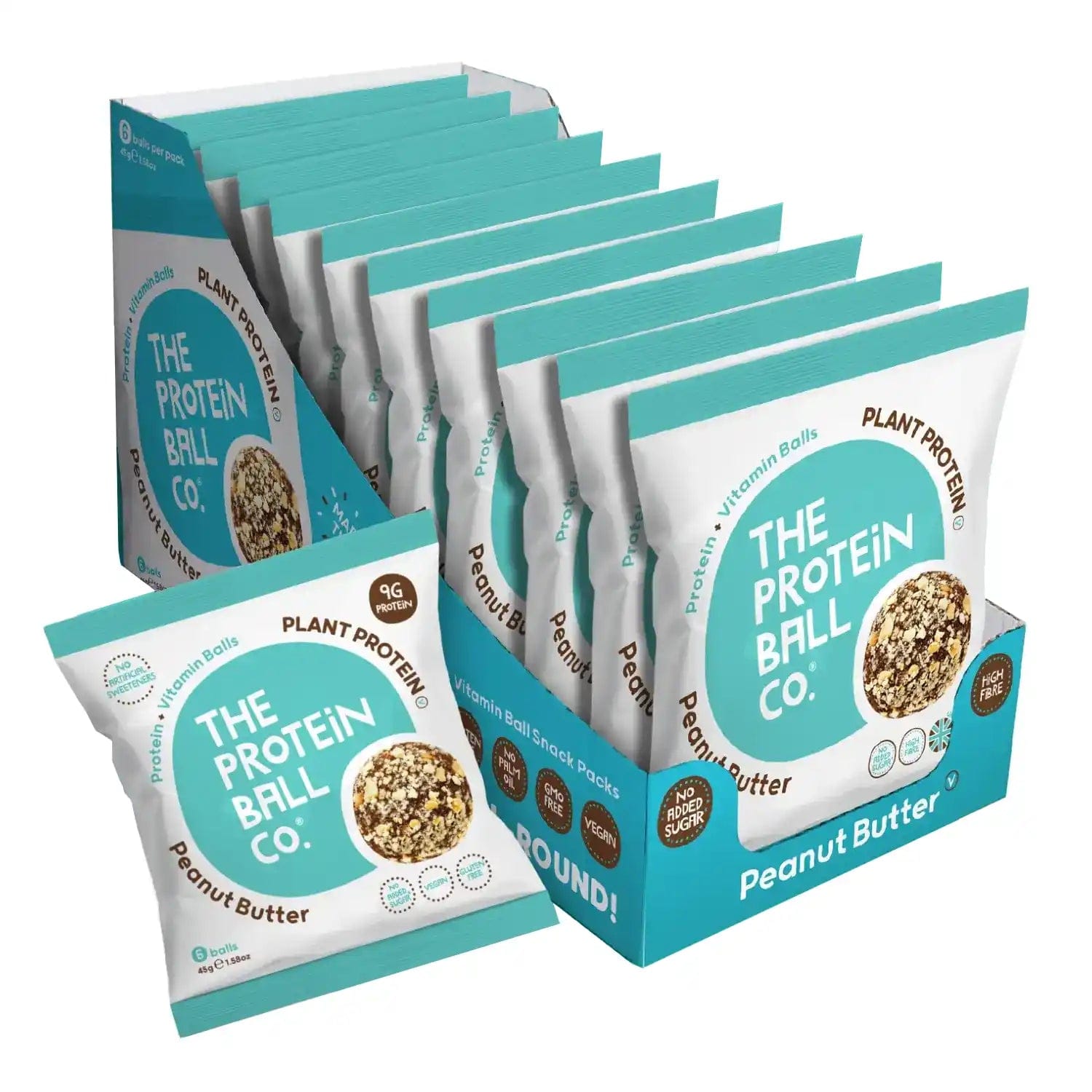 The Protein Ball Co Vegan Protein Balls 10 x 45 g Peanut Butter kaufen bei HighPowered.ch