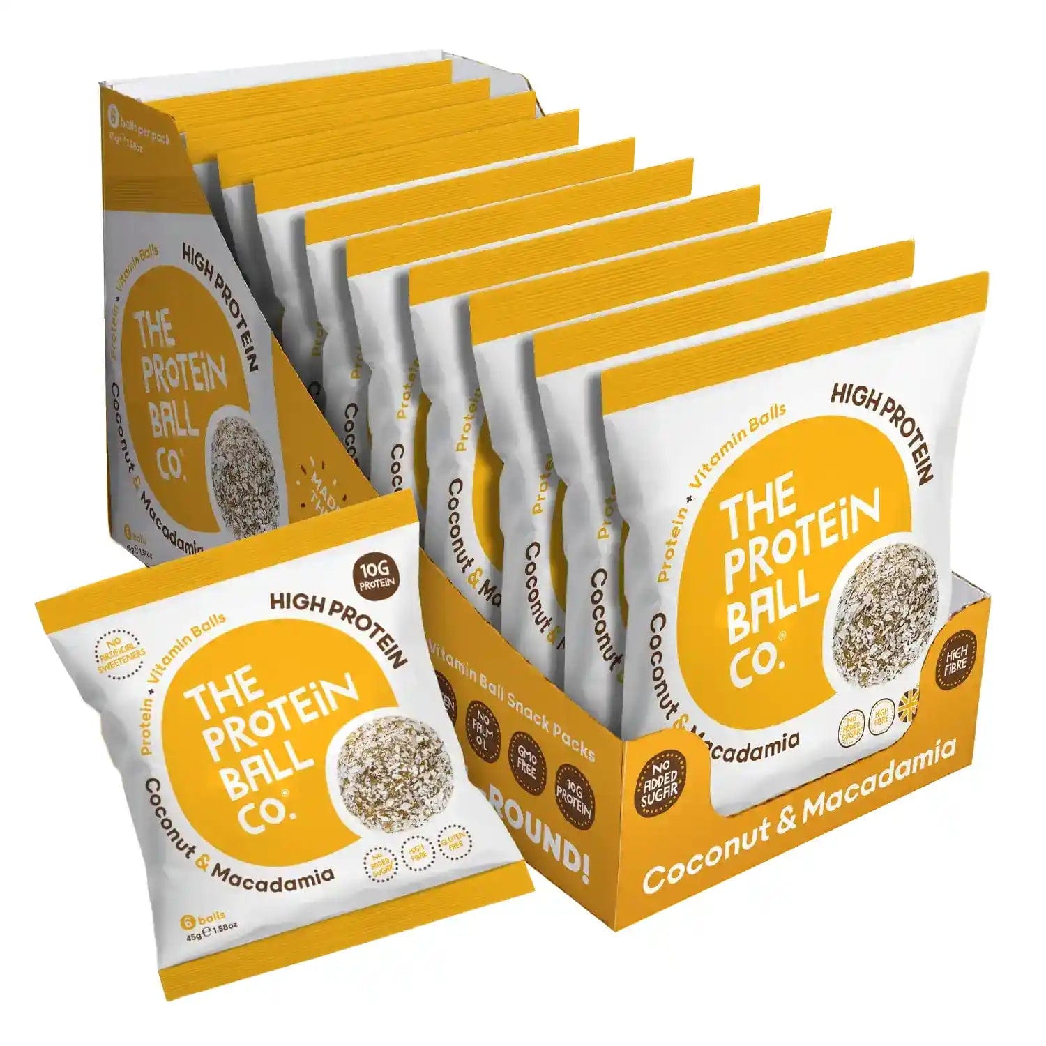 The Protein Ball Co Whey Protein Balls 10 x 45 g Coconut & Macadamia kaufen bei HighPowered.ch