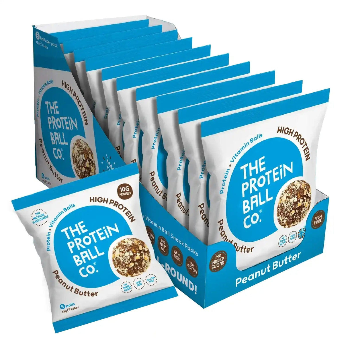 The Protein Ball Co Whey Protein Balls 10 x 45 g Peanut Butter kaufen bei HighPowered.ch