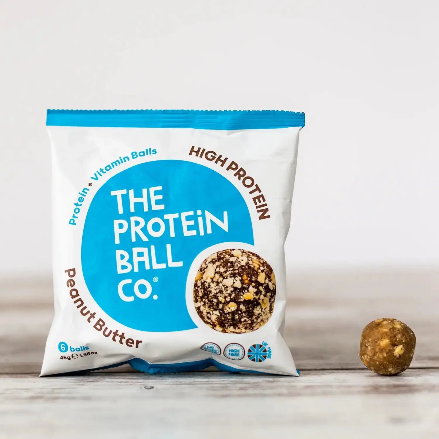 The Protein Ball Co Whey Protein Balls 45 g Peanut Butter kaufen bei HighPowered.ch