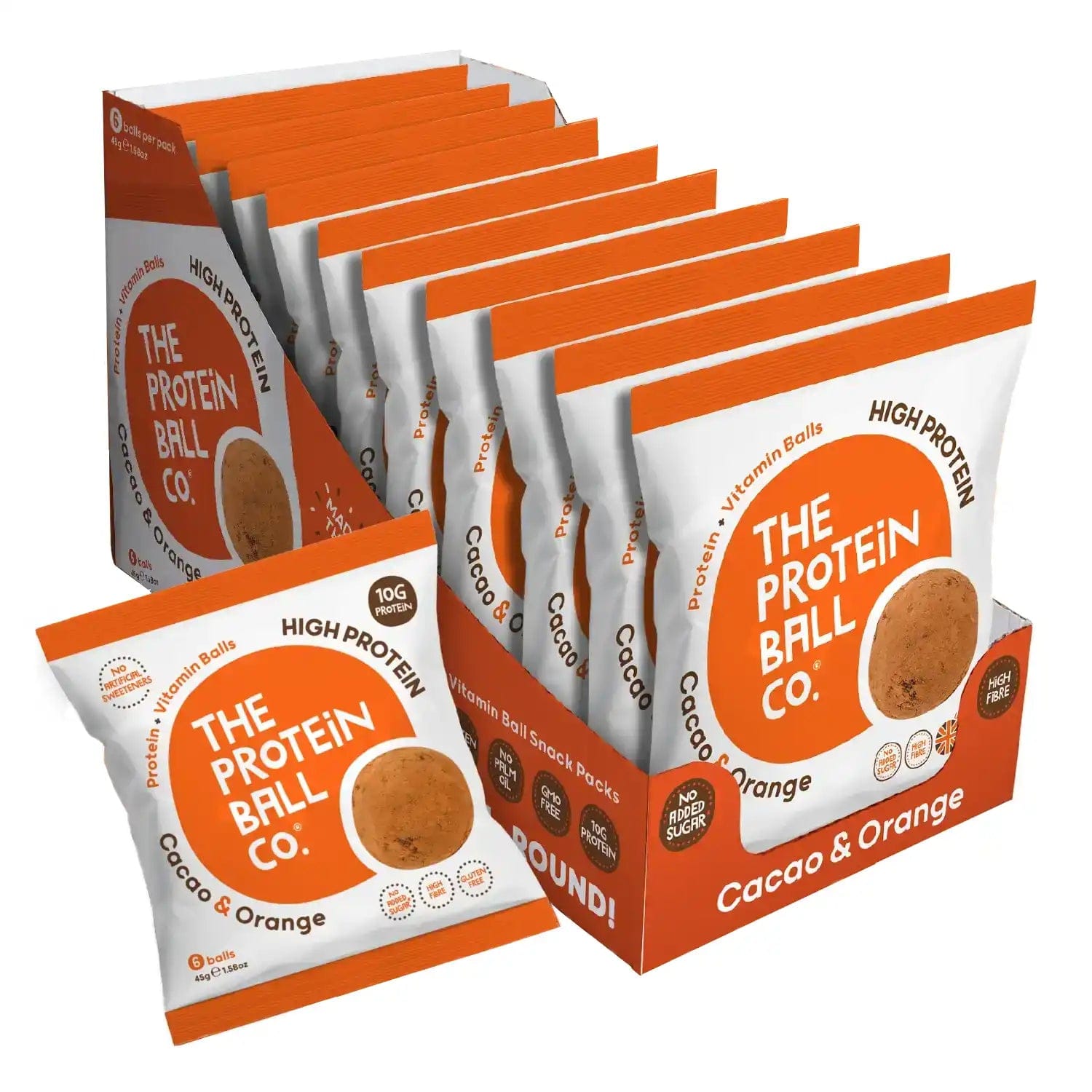 The Protein Ball Co Whey Protein Balls 10 x 45 g Cacao & Orange kaufen bei HighPowered.ch