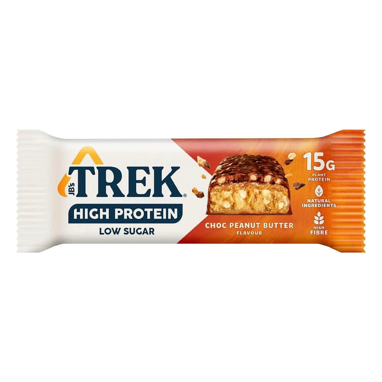Acheter les barres TREK riches en protéines et pauvres en sucre 55 g / Choc Peanut - Barres protéinées végétaliennes TREK - Boutique en ligne de fitness