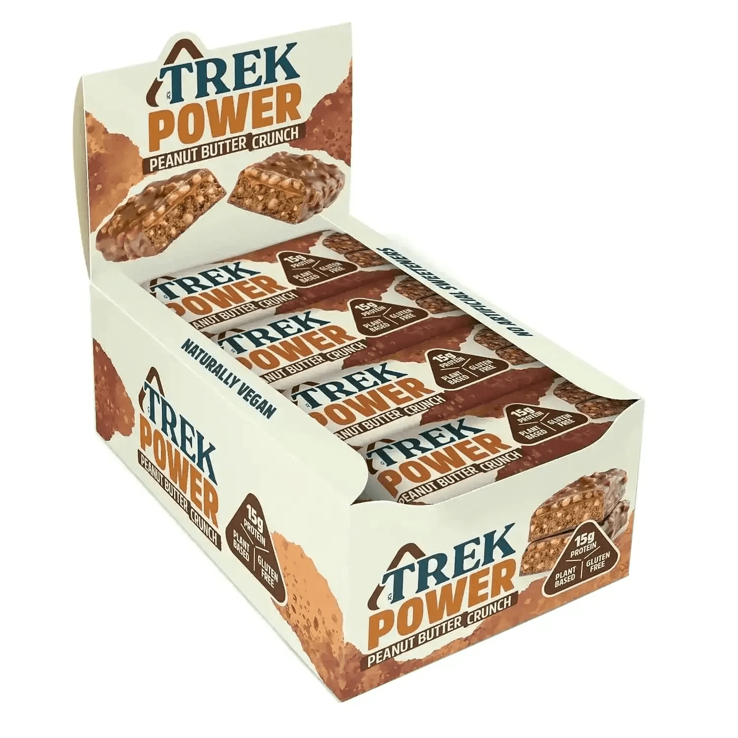 TREK Power Riegel 16 x 55 g / Peanut Butter Crunch kaufen -  TREK Vegane Proteinriegel  - Fitness Onlineshop