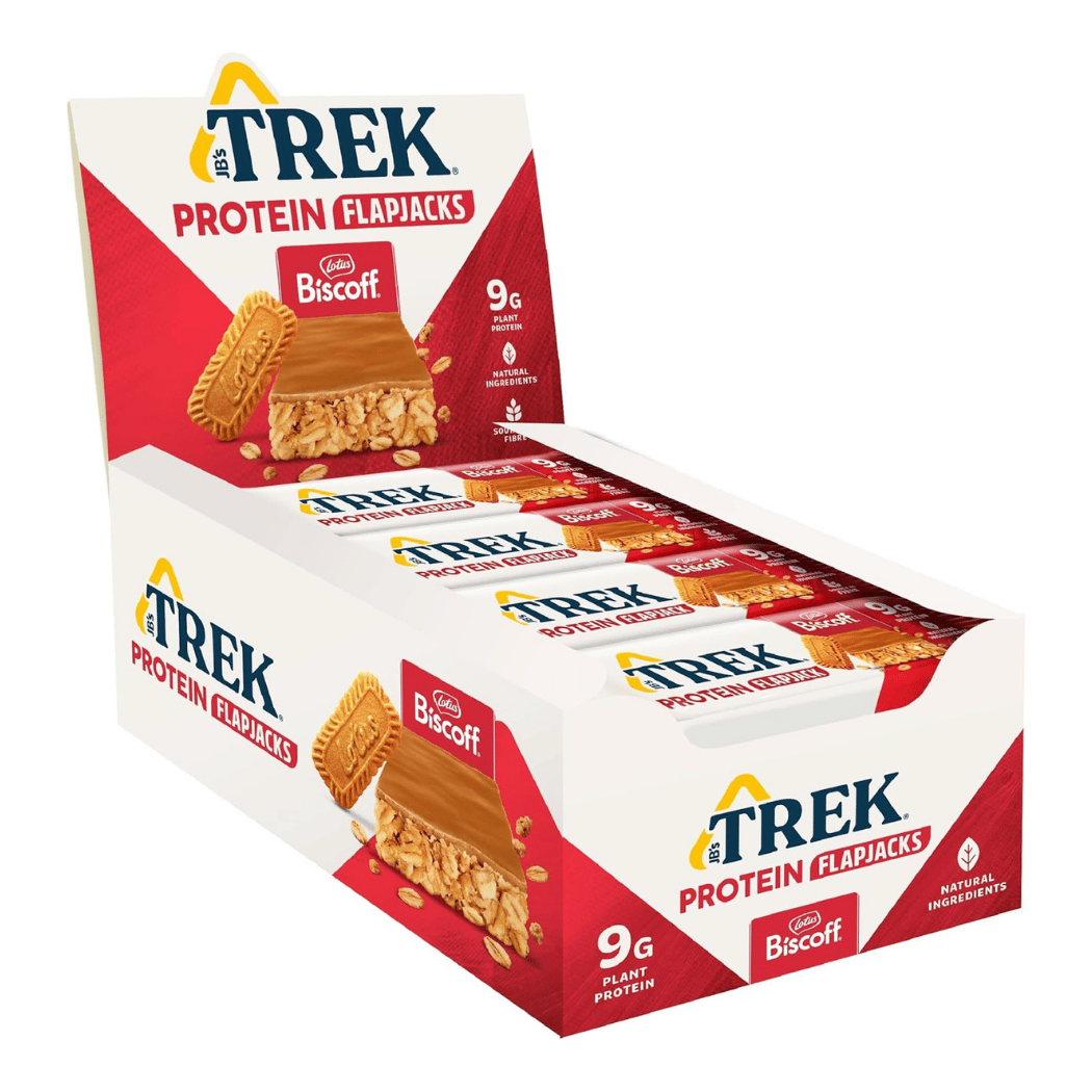 TREK Protein Flapjack 16 x 50 g / Biscoff kaufen -  TREK Proteinriegel  - Fitness Onlineshop