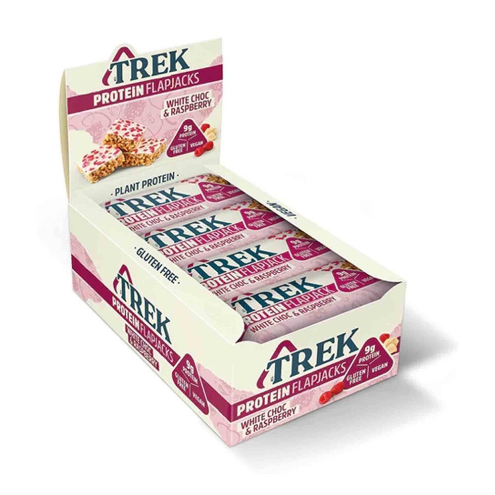TREK TREK Protein Flapjack 16 x 50 g White Choc & Raspberry kaufen bei HighPowered.ch