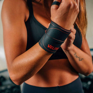 Velites Core Wrist Wraps (Auslaufmodell) Schwarz-Rot kaufen bei HighPowered.ch