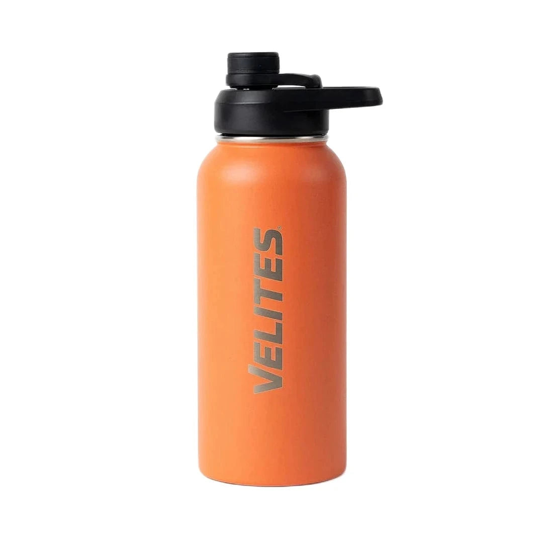 Isolierte Wasserflasche mit Mischkugel und praktischem Deckel (1000 ml) Orange kaufen -  Velites Trinkflaschen  - Fitness Onlineshop