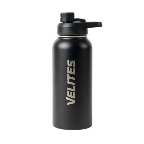 Isolierte Wasserflasche mit Mischkugel und praktischem Deckel (1000 ml) Schwarz kaufen -  Velites Trinkflaschen  - Fitness Onlineshop